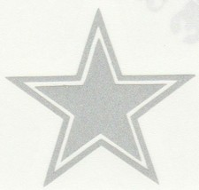 REFLECTIVE Dallas Cowboys helmet decal sticker window hard hat - £2.75 GBP+