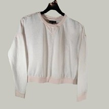 Kendall and Kylie Womens Sweatshirt Medium Pink Peach Waist Comfort - $9.99