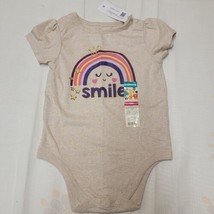 Garanimals Baby Girls One Piece Oatmeal HTR sz 18 Months Smile Rainbows - £5.50 GBP