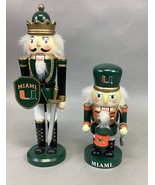 Set Of 2 University Of Miami Hurricanes Nutcrackers - €37,81 EUR