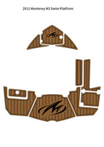 2011 Monterey M3 Swim Platform Step Pad Boat EVA Foam Faux Teak Deck Floor - $380.00