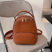 Brand Mini Backpack Leather Designer Cute Back Pack Women Small Mochilas Para Mu - £44.38 GBP