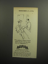 1951 Angostura Aromatic Bitters Ad - Cartoon by Virgil Partch - Hang Around - £14.87 GBP