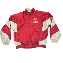 Vintage Alabama Crimson Tide Jacket Mens Large Red Starter Full Zip Windbreaker - £54.14 GBP