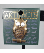 Vintage 1980&#39;s JJ Jonette Artifacts Owl  on Tree Branch with Googly Eyes... - £19.15 GBP