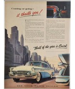 1955 Print Ad Buick with V8 Engines &amp; Dynaflow Drive Thrill of the Year - £16.76 GBP