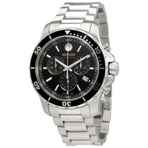 Movado 2600142 Series 800 Chronograph Black Dial Stainless Steel Men&#39;s Watch - £582.78 GBP