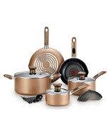 T-Fal Excite 14 Pc Bronze Cookware Set - £140.18 GBP