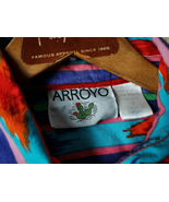 Vtg 1980s 1990s ARROYO Chimayo NAVAJO Aztec BRUSHPOPPER Rodeo WESTERN Sh... - £64.40 GBP