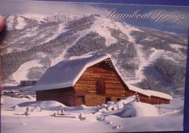 Steamboat Springs Ski Lodge With Fresh Snow Postcard - £3.11 GBP