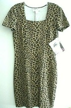 Ladies Dress Size 11 Tapered Leopard Print Mini Dress $150 Value by Ramp... - £38.93 GBP