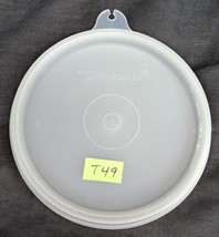 T49 Tupperware Replacement Round Container Lid - Clear/Colorless - 4&quot; - £3.92 GBP