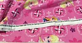 Elsa &amp; Patch Disney Fabric Main Color Pink - £10.12 GBP