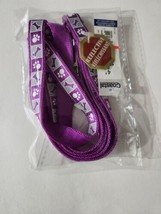 Coastal Pet Products 4&#39; Reflective Dog Leash Bones &amp; Paw Prints Pattern- Purple - £9.31 GBP