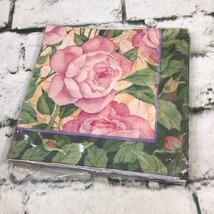 Vintage Luncheon Decoupage Napkins Floral Roses Open Package Of 12 - £7.92 GBP