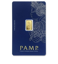 PAMP SUISSE Gold 1 Gram Bar - 24KT .9999 Fine - In Veriscan Assay! - £120.55 GBP