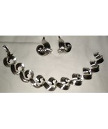 Swirl Bracelet &amp; Earrings Vintage - $9.58 CAD