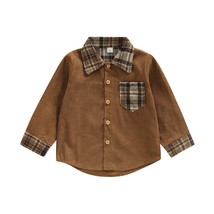 ma&amp;baby 1-5Y Christmas  Infant Kid Boys Shirts Plaid Print Long Sleeve Fall Spri - £40.23 GBP