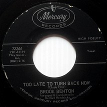 Brook Benton - Another Cup of Coffee / Too Late To Turn Back Now [7&quot; 45 rpm] - £1.79 GBP