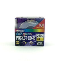 Memorex Cool Colors Pocket CD-R  210 MB, 10 Pack- 24 Min - 24x Multi Speed - £18.17 GBP