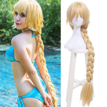 US Ship Fate Grand Order Jeanne Joan of Arc Blonde Long Braided Hair Cosplay Wig - £23.16 GBP