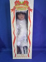 American Classics Cracker Barrel Musical &quot;Winter&quot; 18in Porcelain Christmas Doll - £36.56 GBP