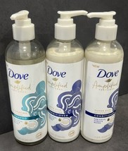 Dove Amplified Textures (1) Hydrating Cleanse Shampoo (2) Super Slip Con... - $26.73