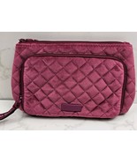 Vera Bradley Majestic Magenta Compact Organizer Quilted Velvet Breast Cancer - $11.99