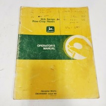 John Deere 50A Series Row-Crop Heads Operator&#39;s Manual OM-H105651 Issue K9 - $10.88