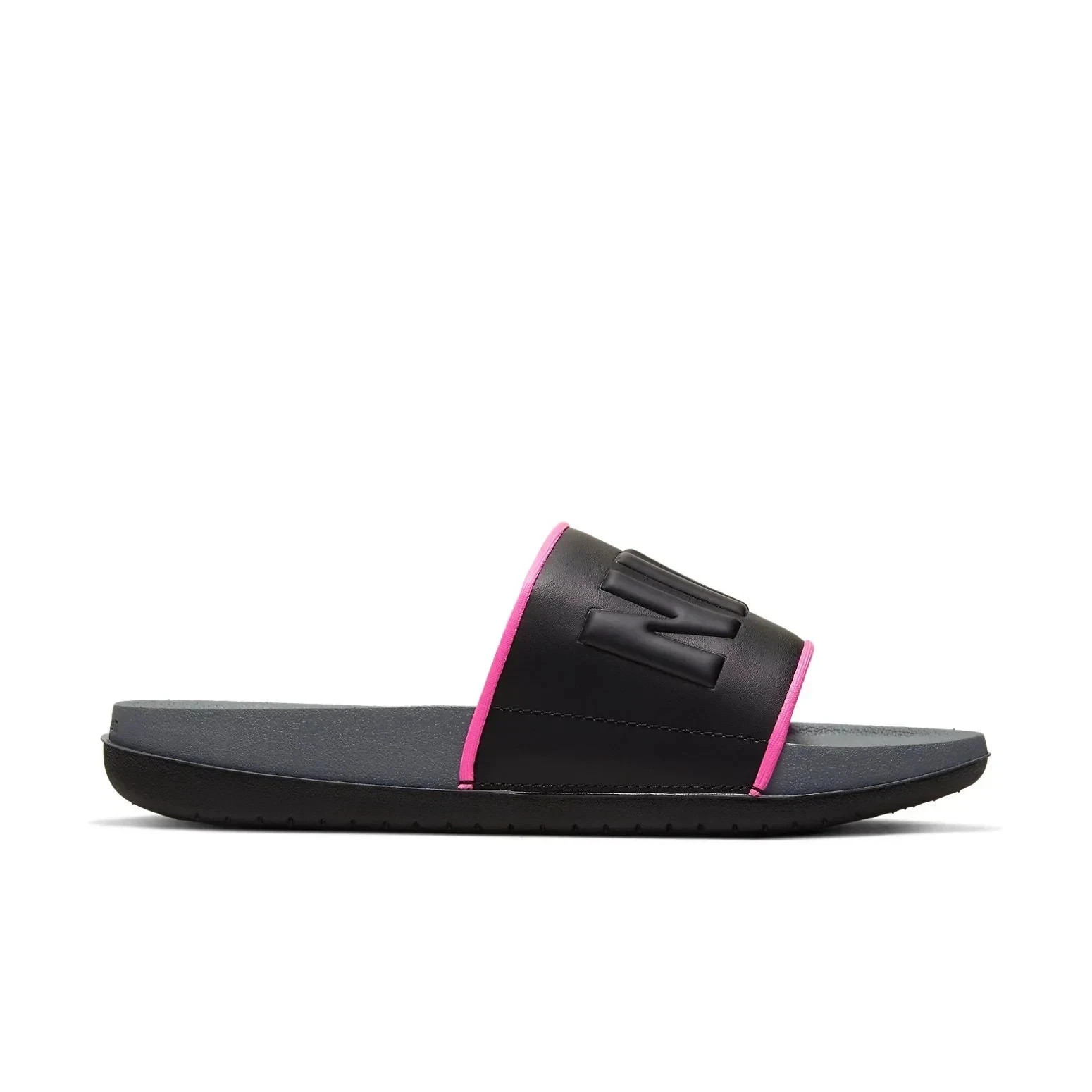 Nike Offcourt BQ4632-004 Sandals Women's US 5 Black Pink Slip On Slide Item image 5