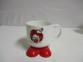 McDonald's 1985 Plastic Cup Ronald McDonald Clown Coffee Mug Red Clown Feet pair - $9.89