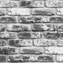 Grey Brick Wallpaper Peel And Stick Wallpaper 17.7Inch X 393.7Inch Brick Contact - £33.76 GBP