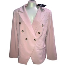 Monroe And Main Womens Size 12 Jacket Double Breasted Blazer Pink - £27.36 GBP