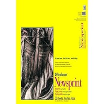 Strathmore 300 Series Newsprint Pad, 18&quot;x24&quot;, 50 Sheets, White - £31.96 GBP