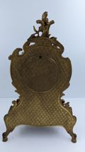 Imperial Brevettato Ornamental Brass Mantle Clock with Key - AS IS image 6