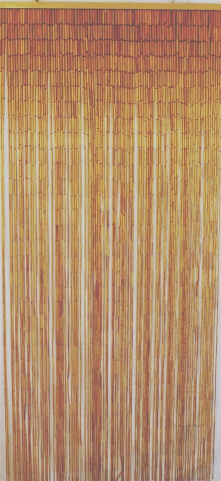 Natural Bamboo Beaded Curtain Natural Beads Window Doors Room Divider Sh... - $69.79