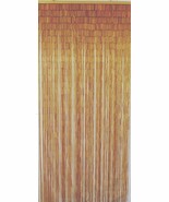 Natural Bamboo Beaded Curtain Natural Beads Window Doors Room Divider Sh... - $69.79