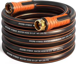 Heavy Duty 25 ft Hybrid Garden Hose - Lightweight, Flexible &amp; Leak Proof... - $59.35
