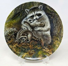 Knowles Collector Plate Signs of Love A Protective Embrace Raccoon Yin-Rei Hicks - £19.78 GBP