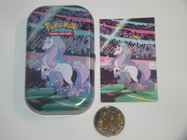 (1) Pokemon (Empty) Mini Tin (1) Art Card (Galarian) (1) Metallic Pokemo... - £9.41 GBP