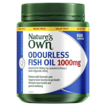 Nature&#39;s Own Odourless Fish Oil 1000mg 500 Capsules Exclusive Size - $104.01