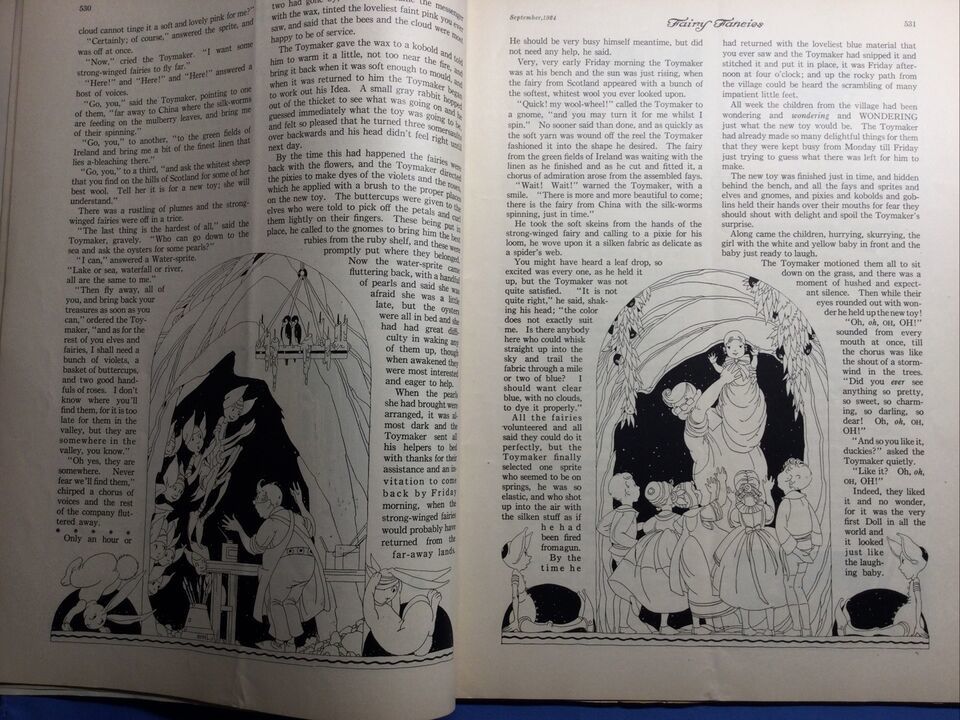 September 1924 "Child Life" Children's Magazine w/ Map Globe Girl Illustration Item image 4