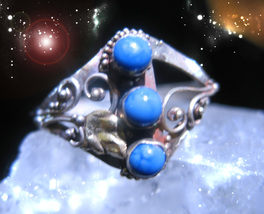 HAUNTED RING MERLIN'S MASTER OF THE ELEMENTS CALL FOR POWER OOAK MAGICK  image 2