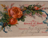 Reward Of Merit Victorian Trade Card Teacher VTC 4 - $4.94