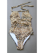 Target Twist-Front One Piece Swimsuit - Kona Sol Leopard Spot Medium Hal... - £17.07 GBP
