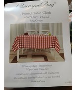 New Biscayne Bay Tablecloth Red Green Plaid polyester Christmas 52 X 70 ... - $10.86 CAD
