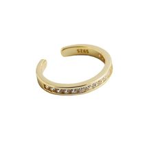 925 Sterling Silver Adjustable Full CZ Diamond Ring: Sparkling Elegance ... - £23.69 GBP