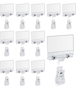 12 Pcs Rotating Clip Swivel Sign Holder, Clear Rotatable Sign Holder wit... - €12,54 EUR