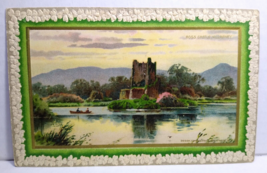 St Patrick&#39;s Day Postcard John Winsch Killarney Ross Castle Lake Canoe Germany - £14.81 GBP