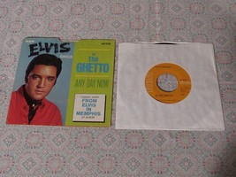 Elvis Presley   In The Ghetto    45 and Picture Sleeve - £7.47 GBP